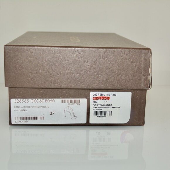 NIB GUCCI PONY HAIR WEDGE PUMPS - Picture 10 of 10